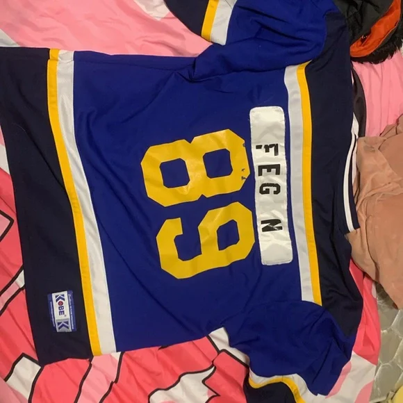 Kobe Blue and Yellow Hockey Jersey - Picture 3 of 3